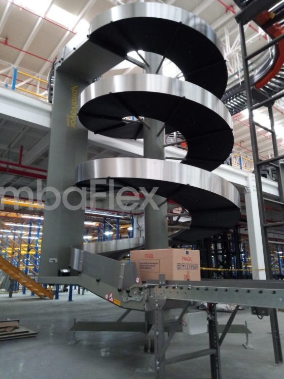 All-purpose spiral conveyor for medium to large products
